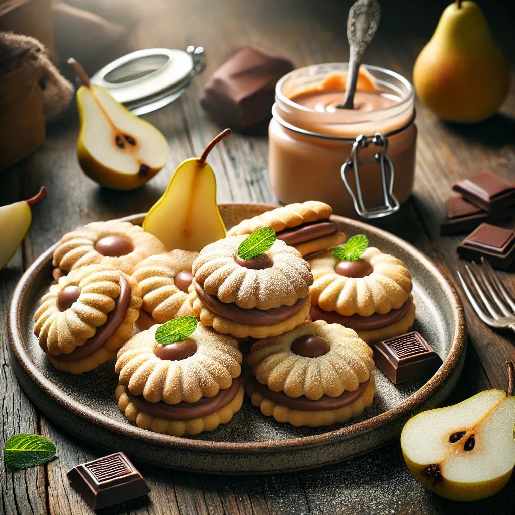 Biscotti con Composta di Pere e Cioccolato - Sua Maestà Sicilia