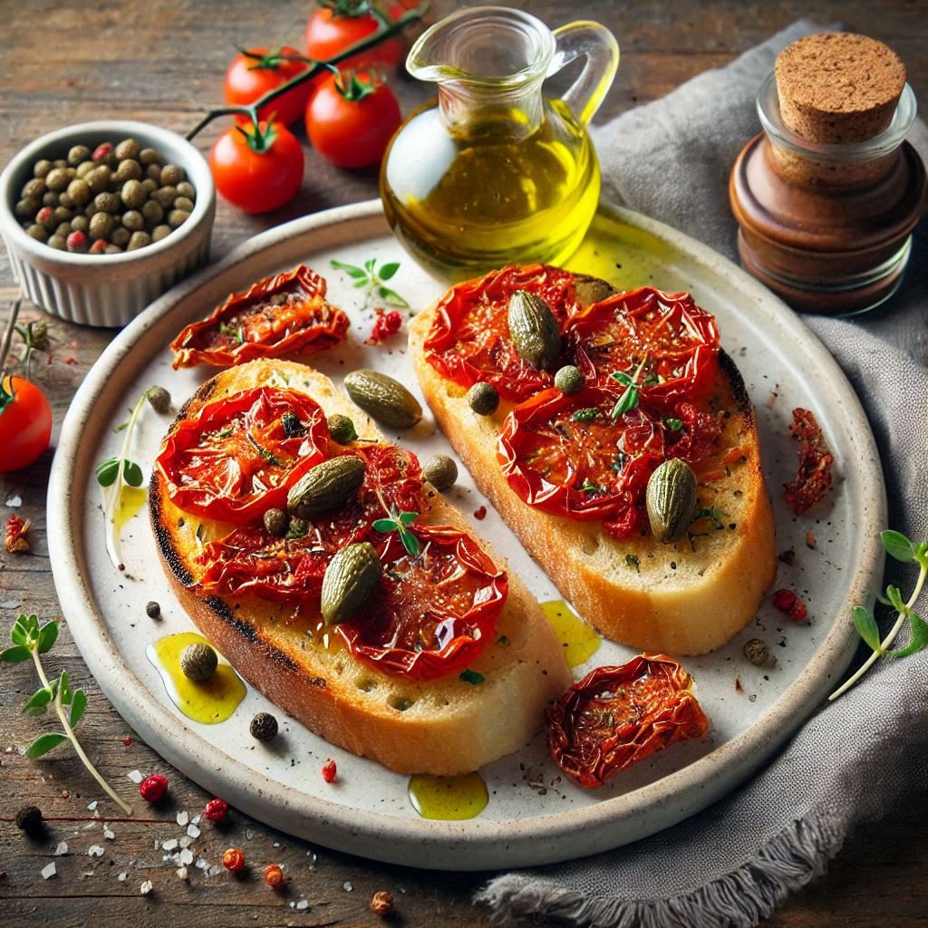 Bruschette al Capuliato di Pomodori Secchi - Sua Maestà Sicilia