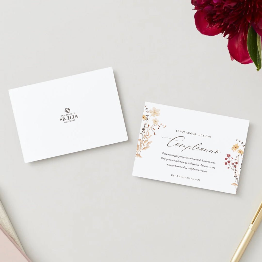 Biglietto Buon Compleanno - Sua Maestà Sicilia