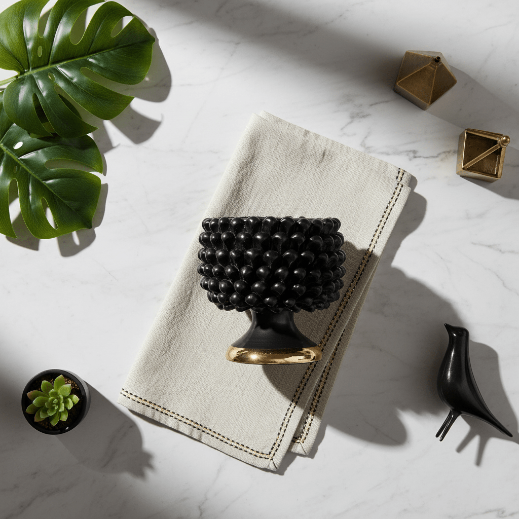 Cachepot Oro Nero - Sua Maestà Sicilia