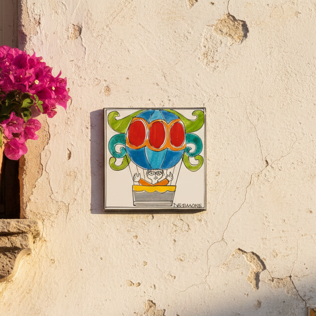 Piastrella Mongolfiera