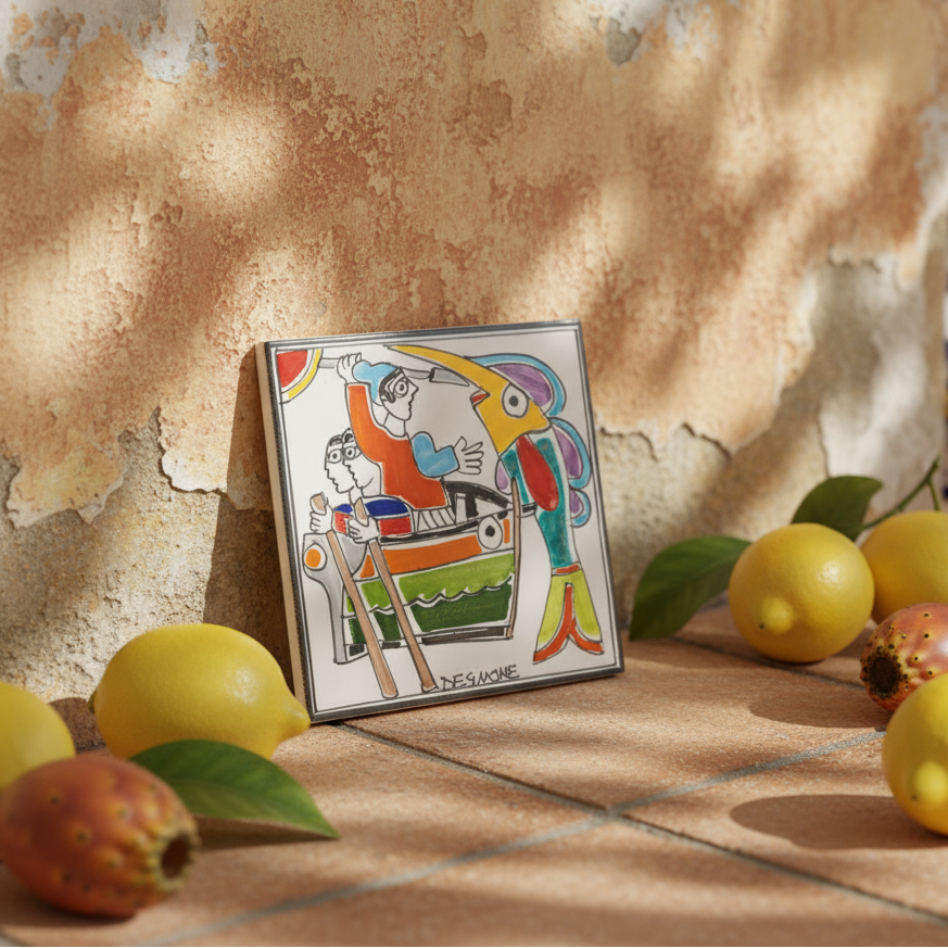 Piastrella Pescatori pesce spada