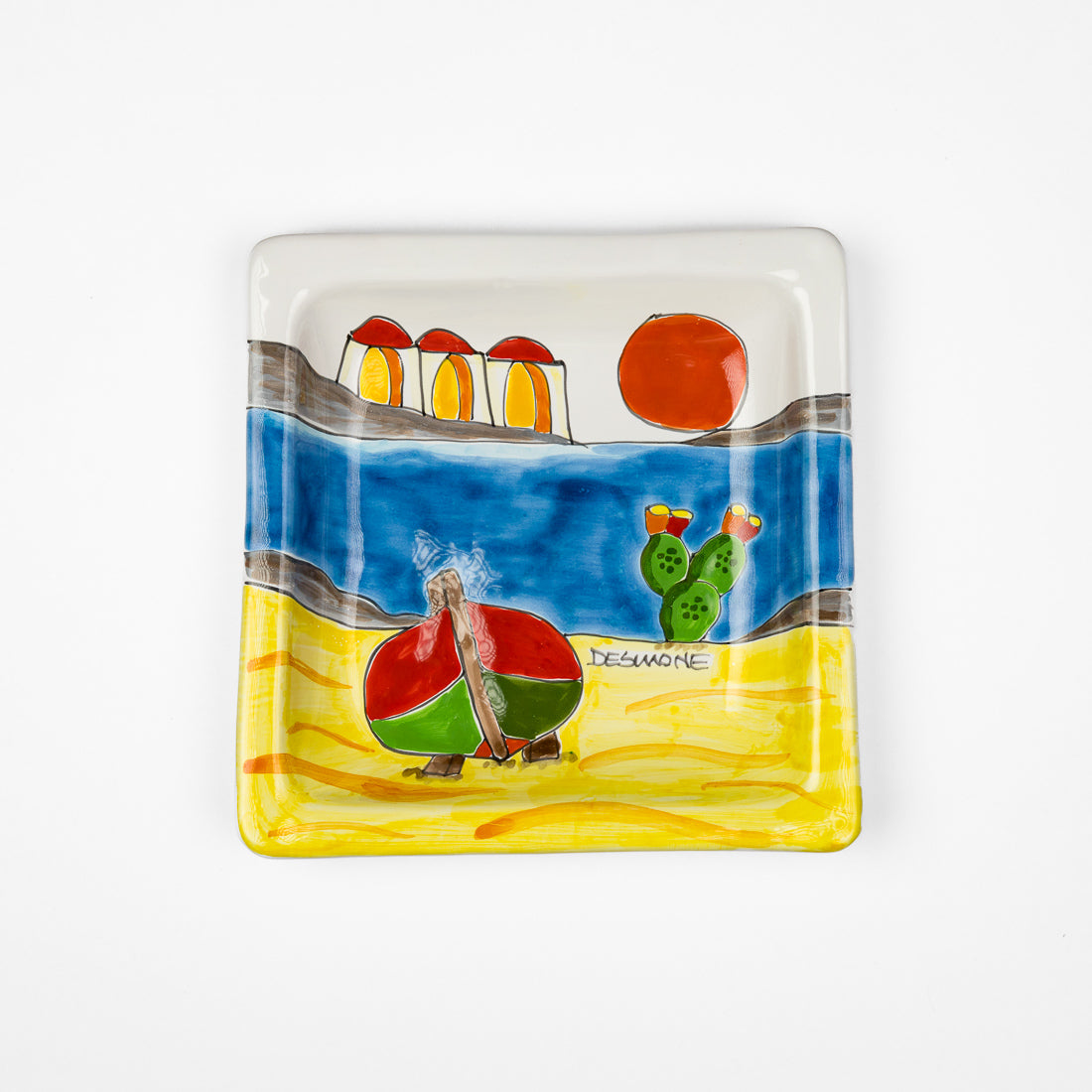 Dammusi "Sunset" square plate