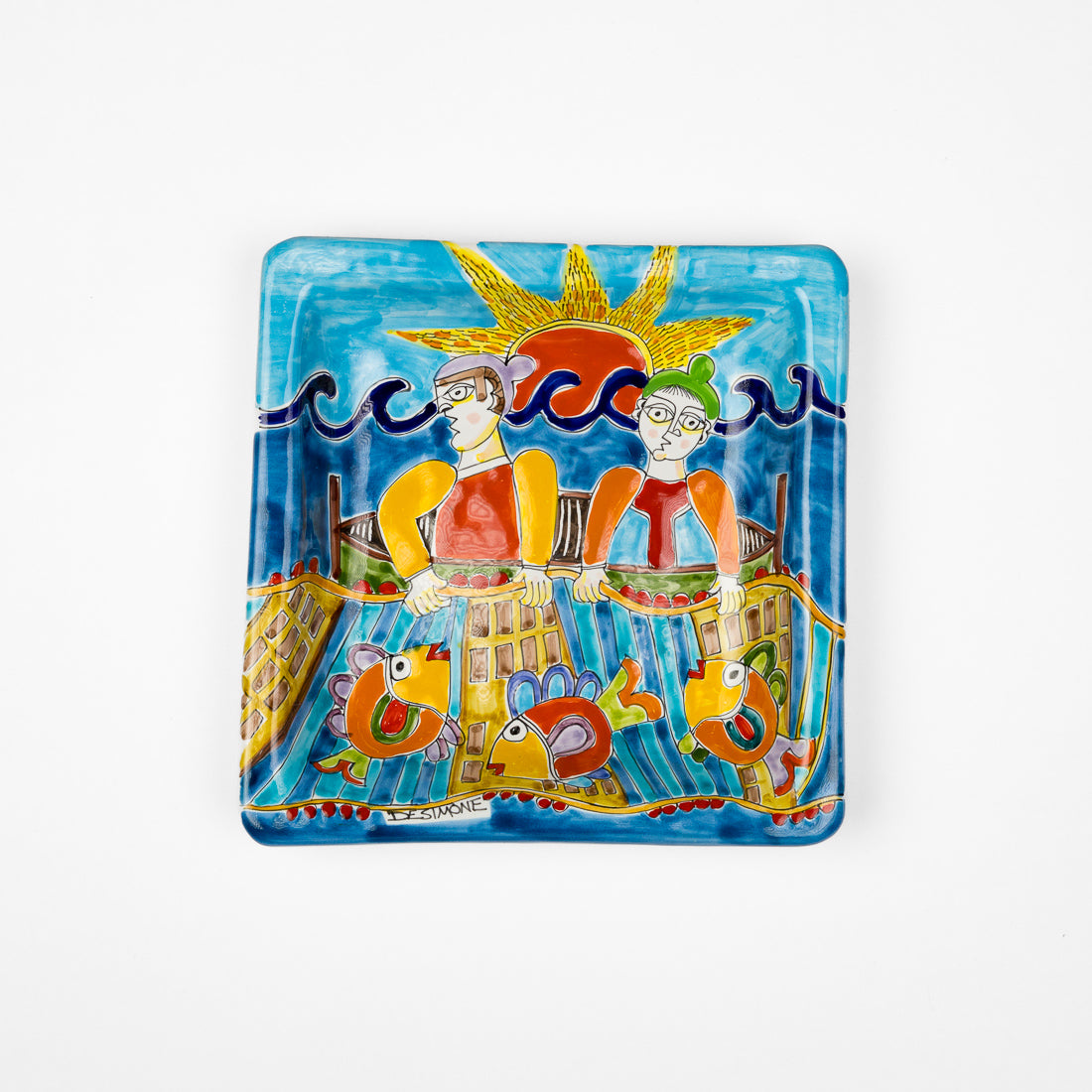 Fisherman square plate