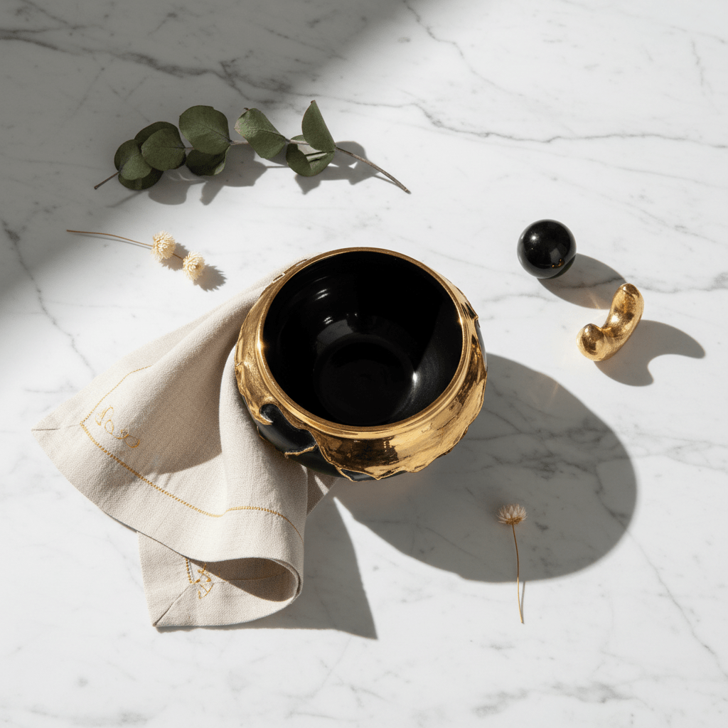 Ciotola Oro Nero - Sua Maestà Sicilia