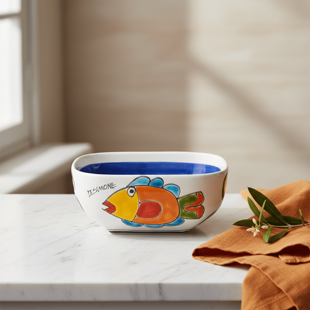 Ciotola quadrata Pesce - Sua Maestà Sicilia