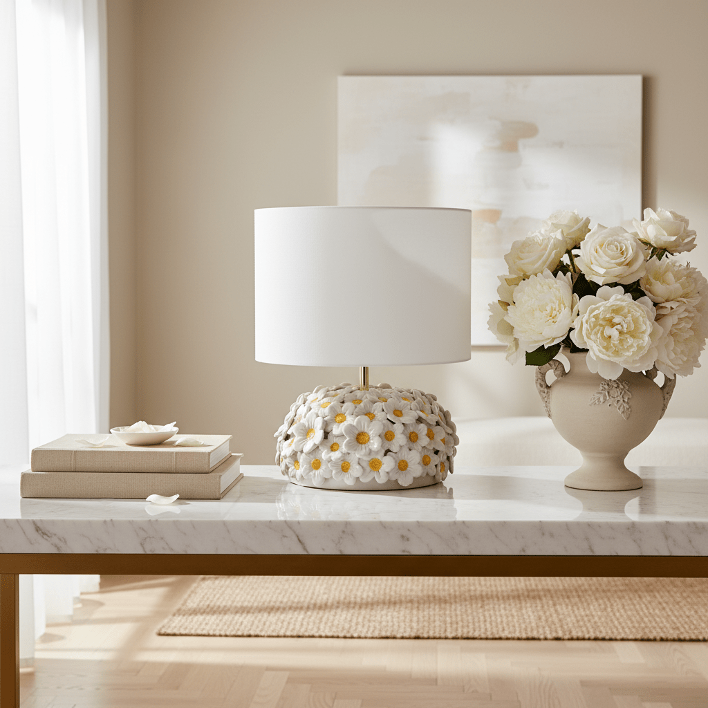 Lume margherite bianche medium - Sua Maestà Sicilia