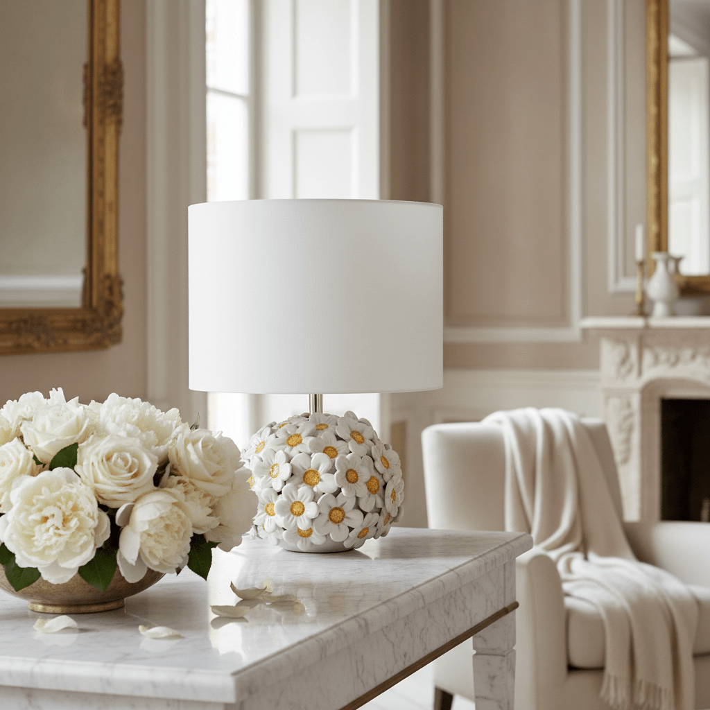 Lume margherite bianche small - Sua Maestà Sicilia