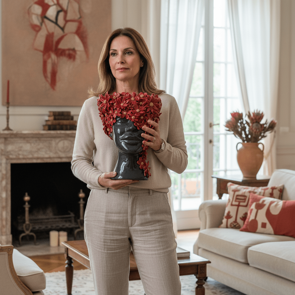 Margherita rossa volto nero - Sua Maestà Sicilia