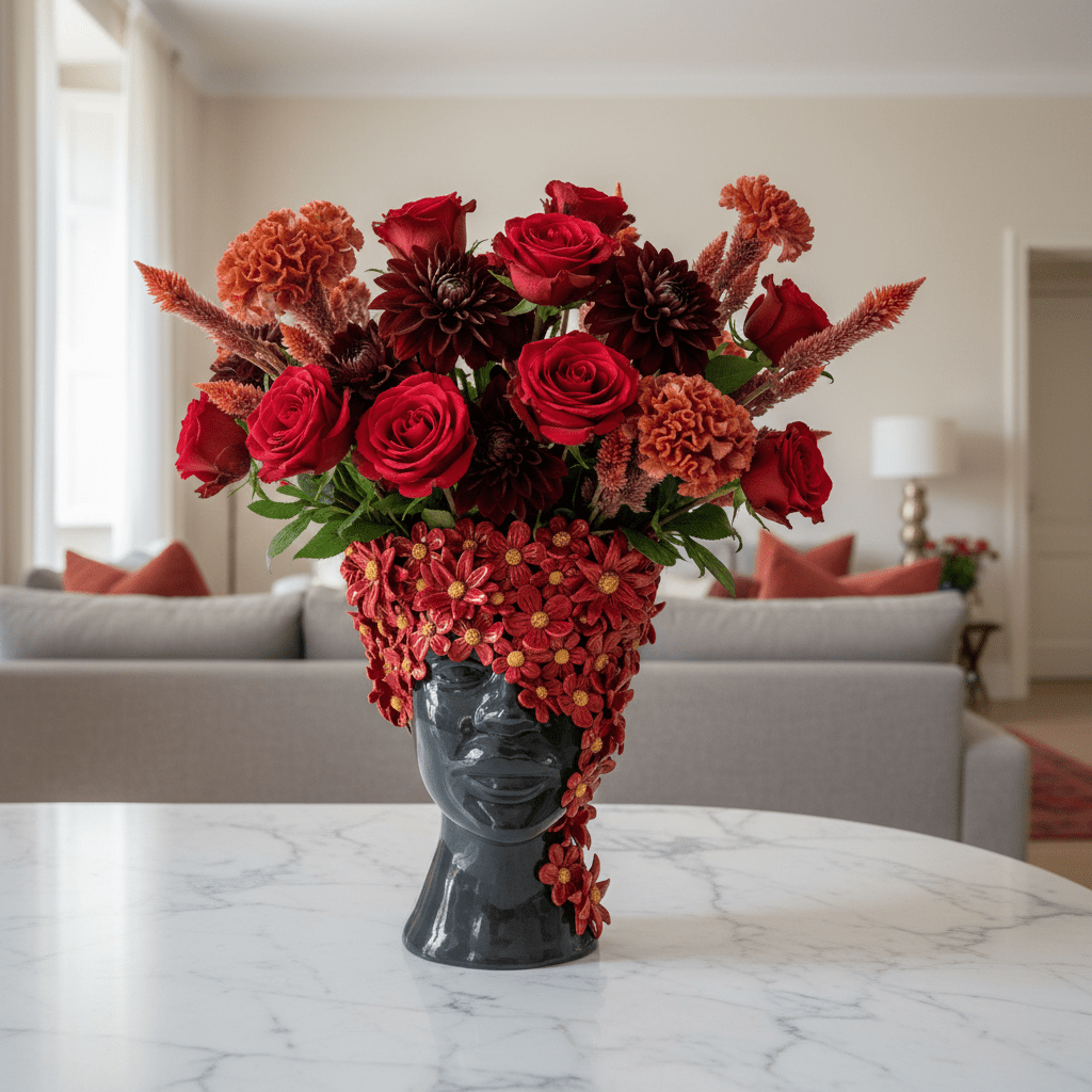 Margherita rossa volto nero - Sua Maestà Sicilia