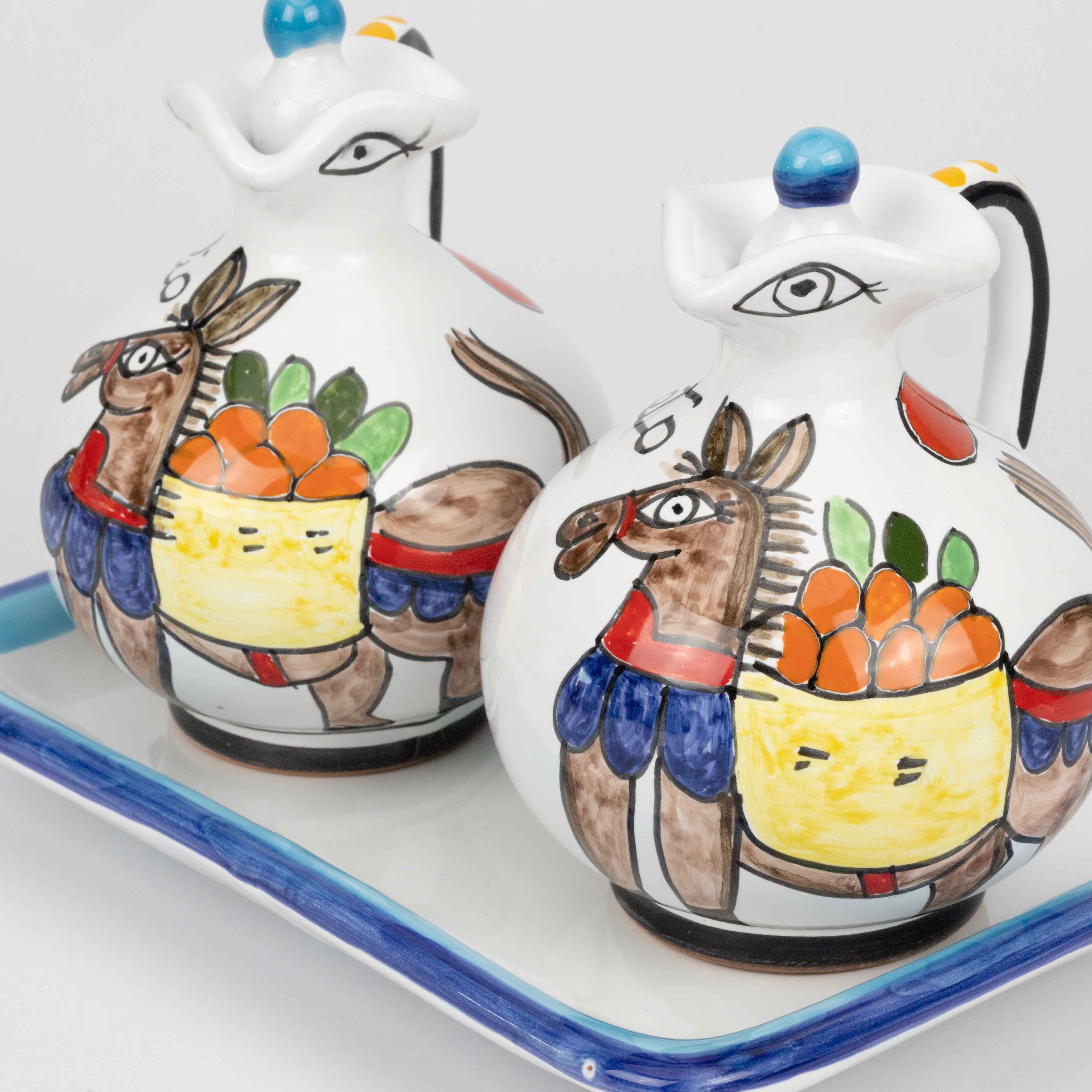 Donkey Oil and Vinegar Set