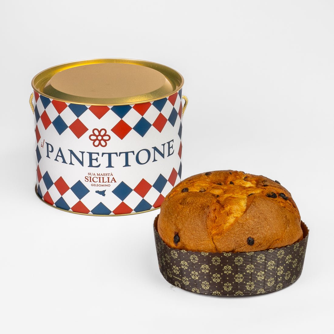 Panettone Uvetta e Malvasia 1 kg - Sua Maestà Sicilia