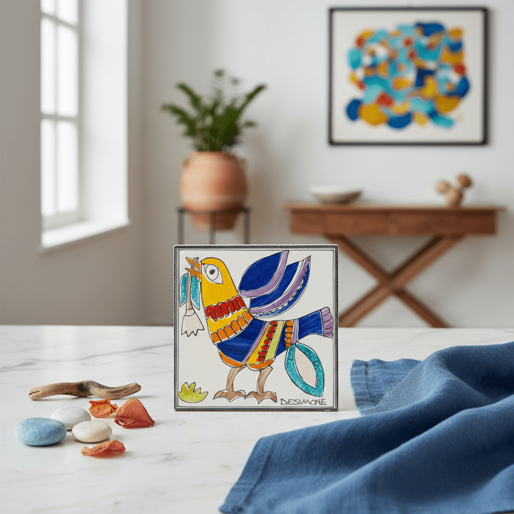 Piastrella Uccello - Sua Maestà Sicilia