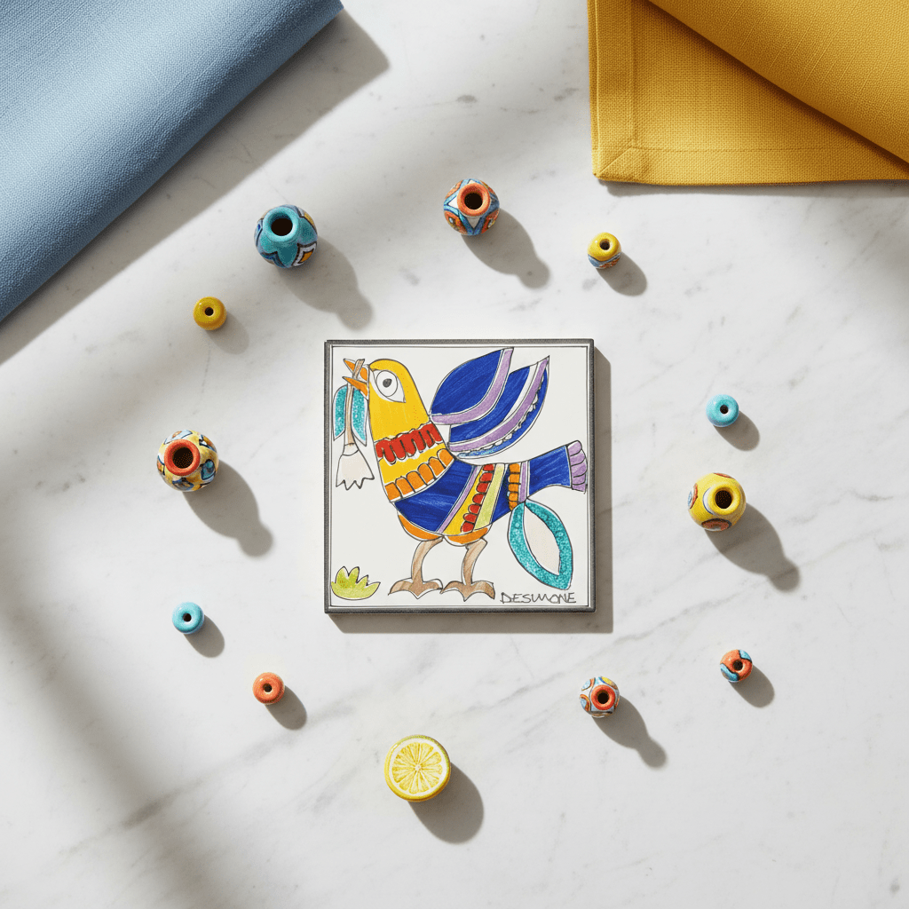 Piastrella Uccello - Sua Maestà Sicilia