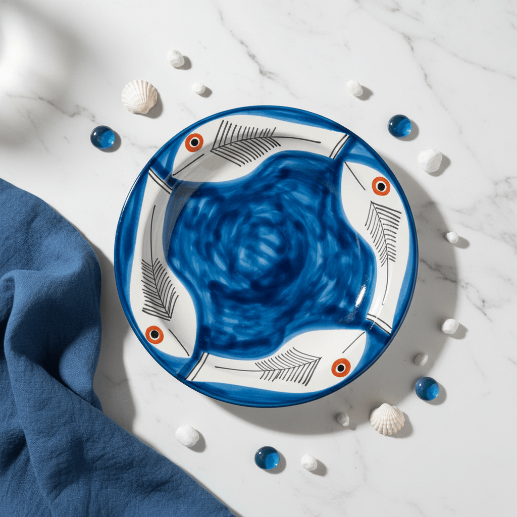 Piatto piano tondo Itaca - Sua Maestà Sicilia