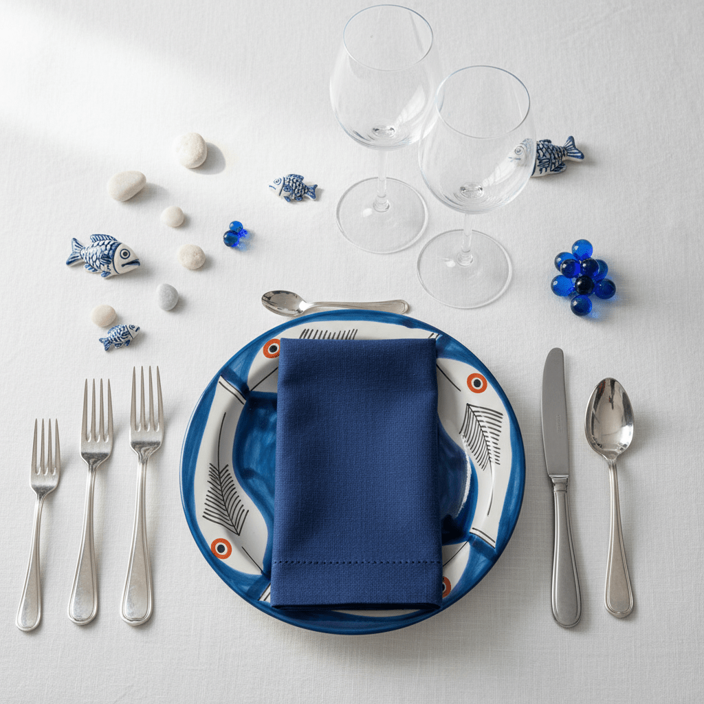 Piatto piano tondo Itaca - Sua Maestà Sicilia