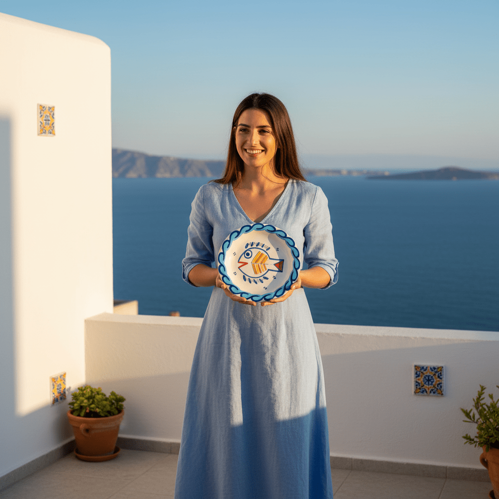 Piatto piano tondo Levante - Sua Maestà Sicilia