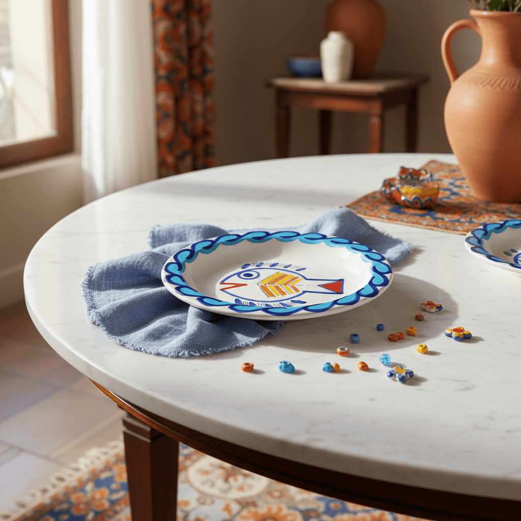 Piatto piano tondo Levante - Sua Maestà Sicilia