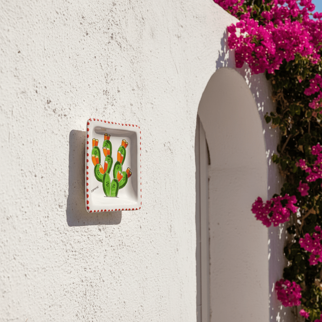 Piatto quadrato Fichi d'India - Sua Maestà Sicilia