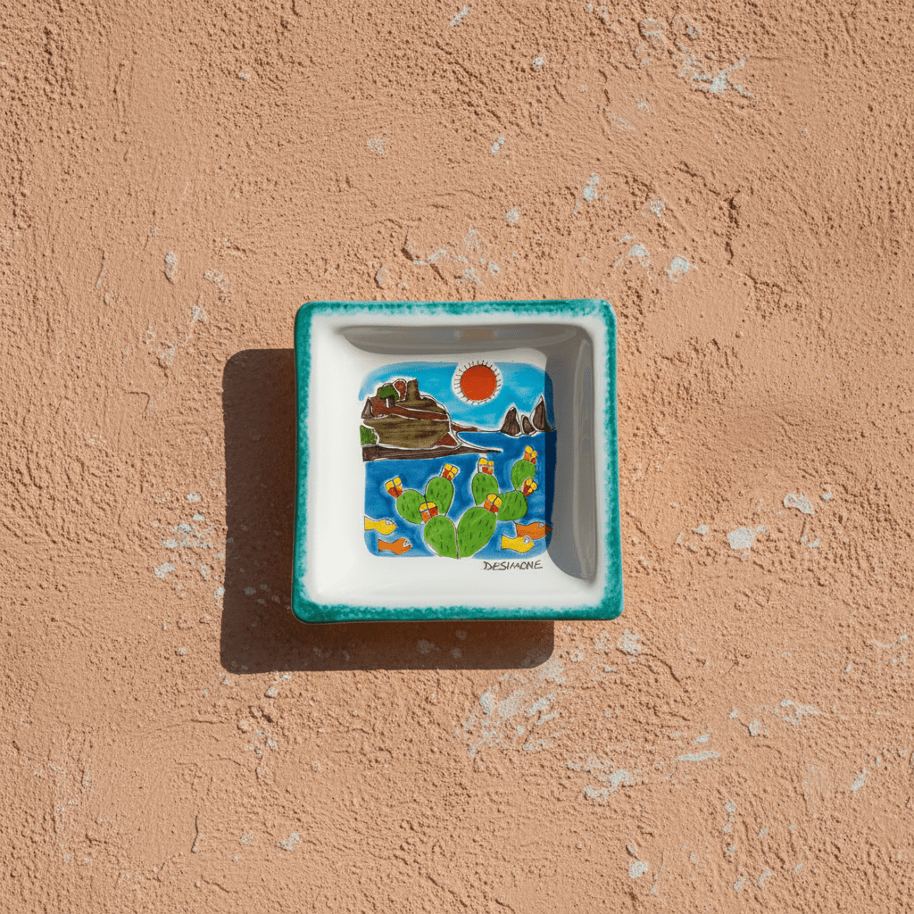 Piatto quadrato Isola - Sua Maestà Sicilia