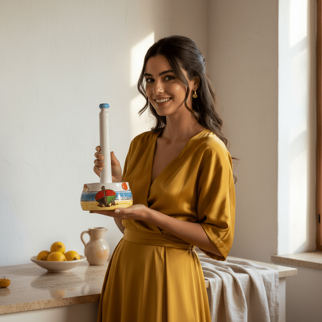 Portarotolo da cucina Dammusi Elaborato - Sua Maestà Sicilia