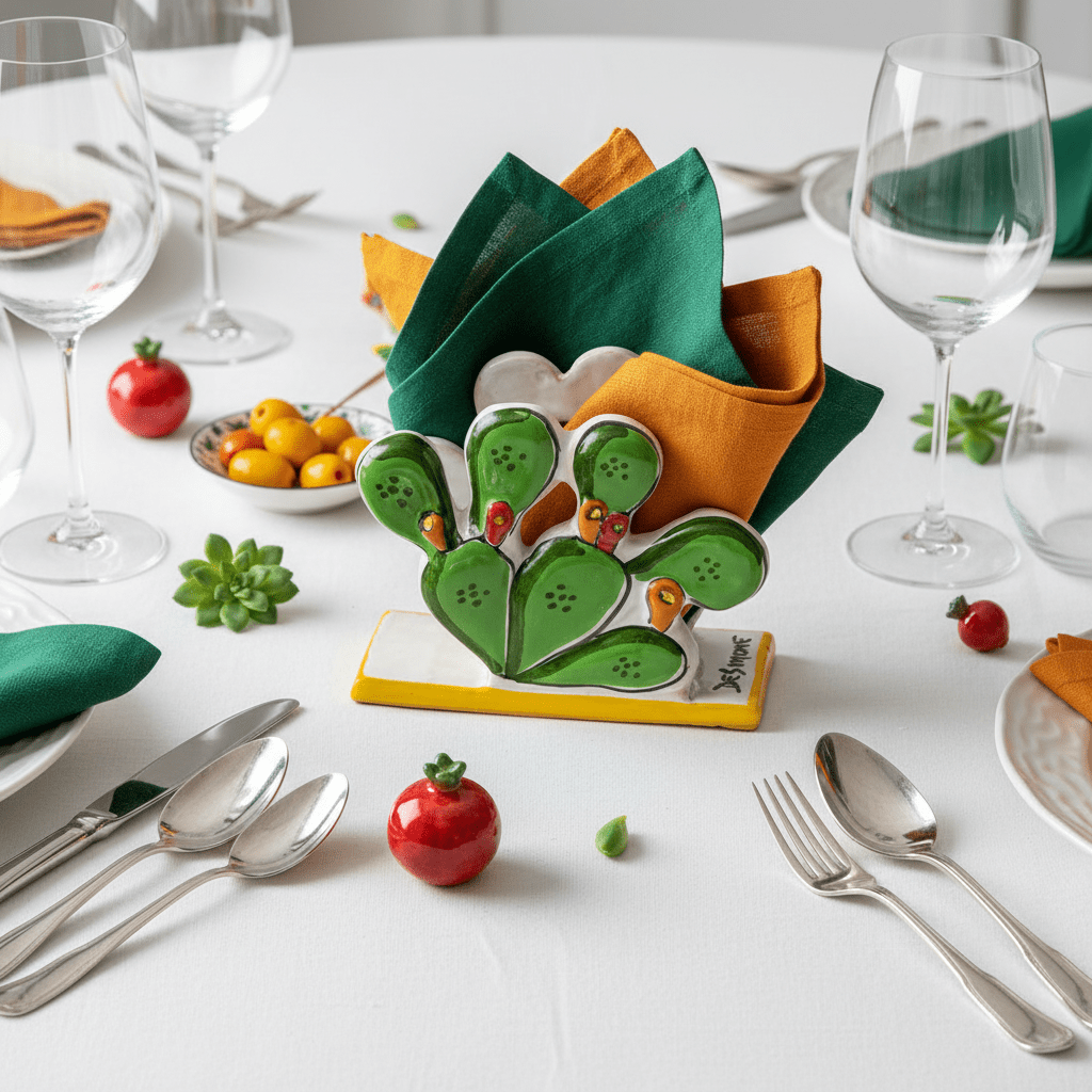 Portatovaglioli Fichi d'india - Sua Maestà Sicilia