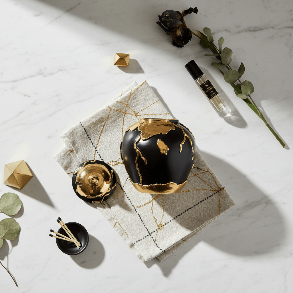 Potiche Oro Nero - Sua Maestà Sicilia