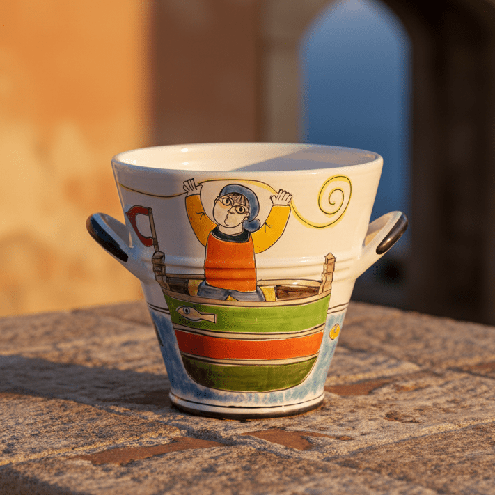 Secchiello porta ghiaccio Pescatore - Sua Maestà Sicilia