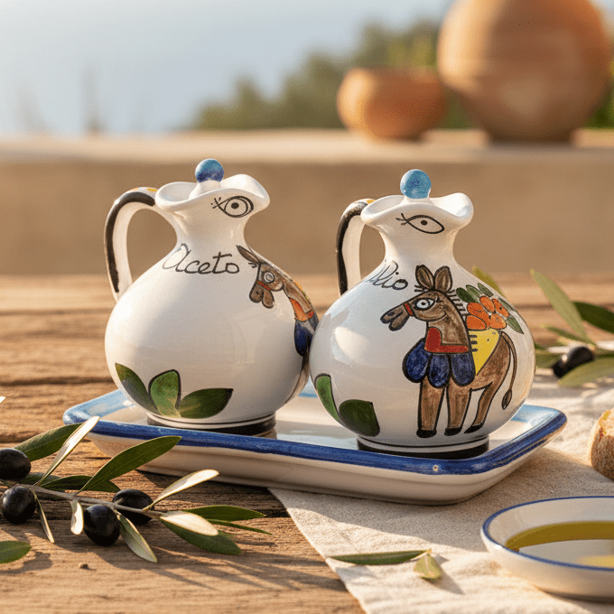 Set olio e aceto Asinello - Sua Maestà Sicilia