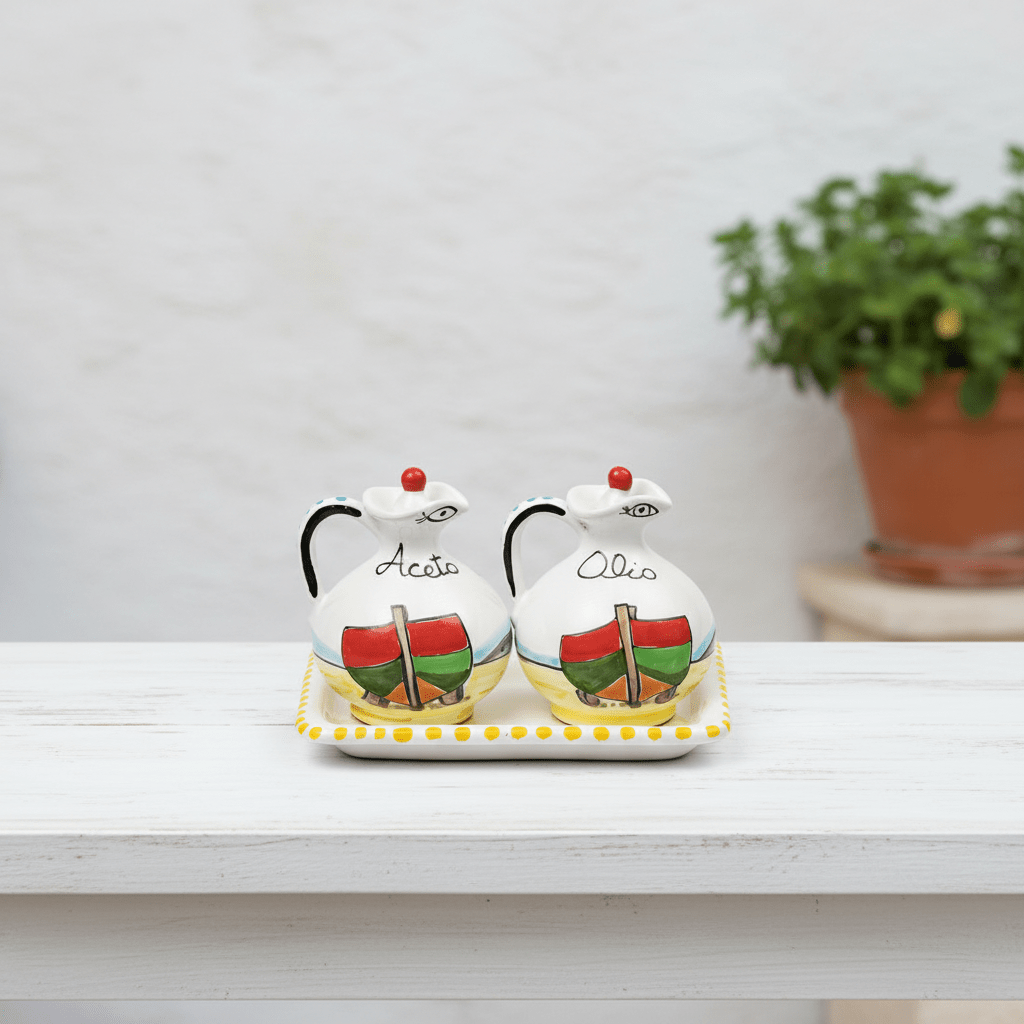 Set olio e aceto Dammusi elaborato - Sua Maestà Sicilia