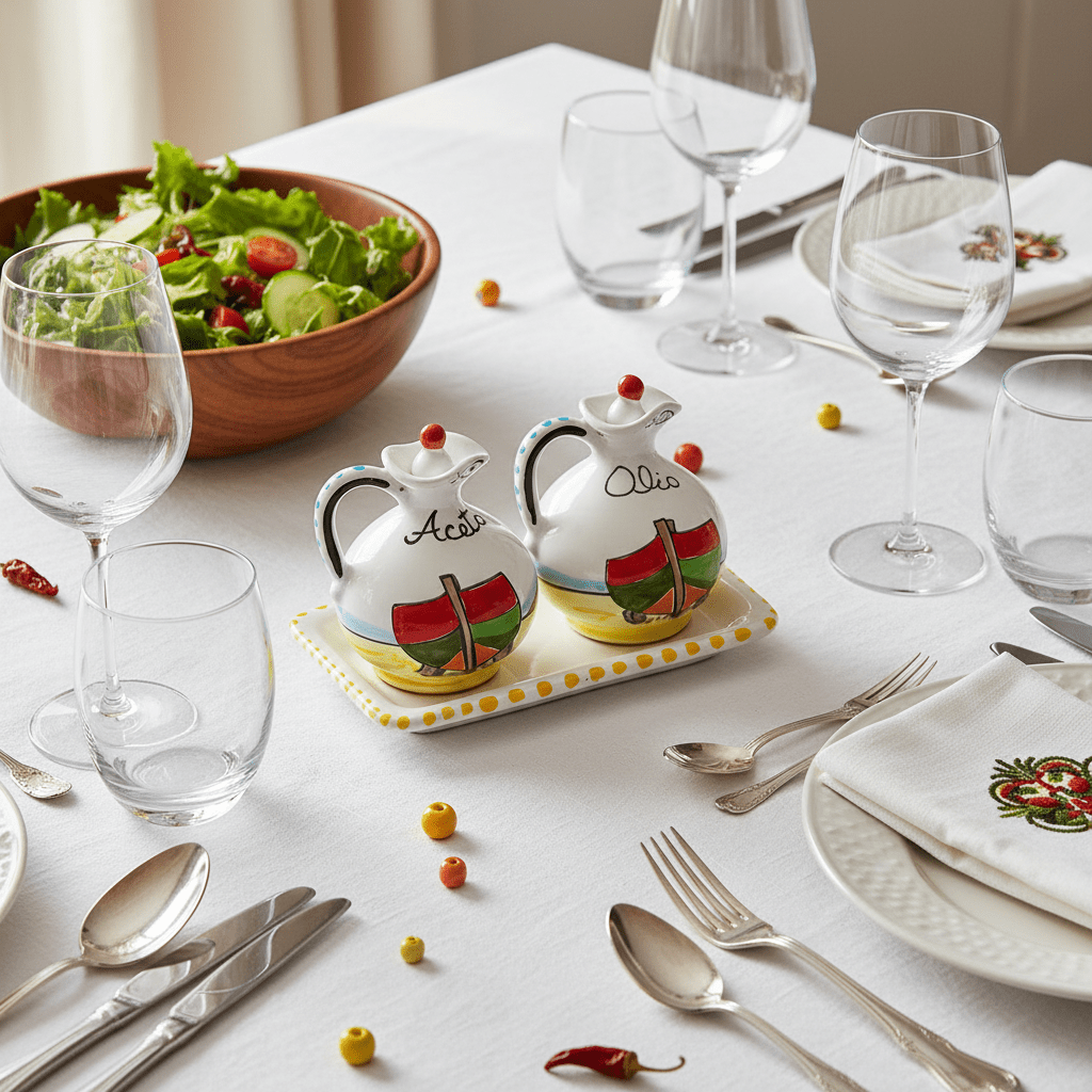 Set olio e aceto Dammusi elaborato - Sua Maestà Sicilia