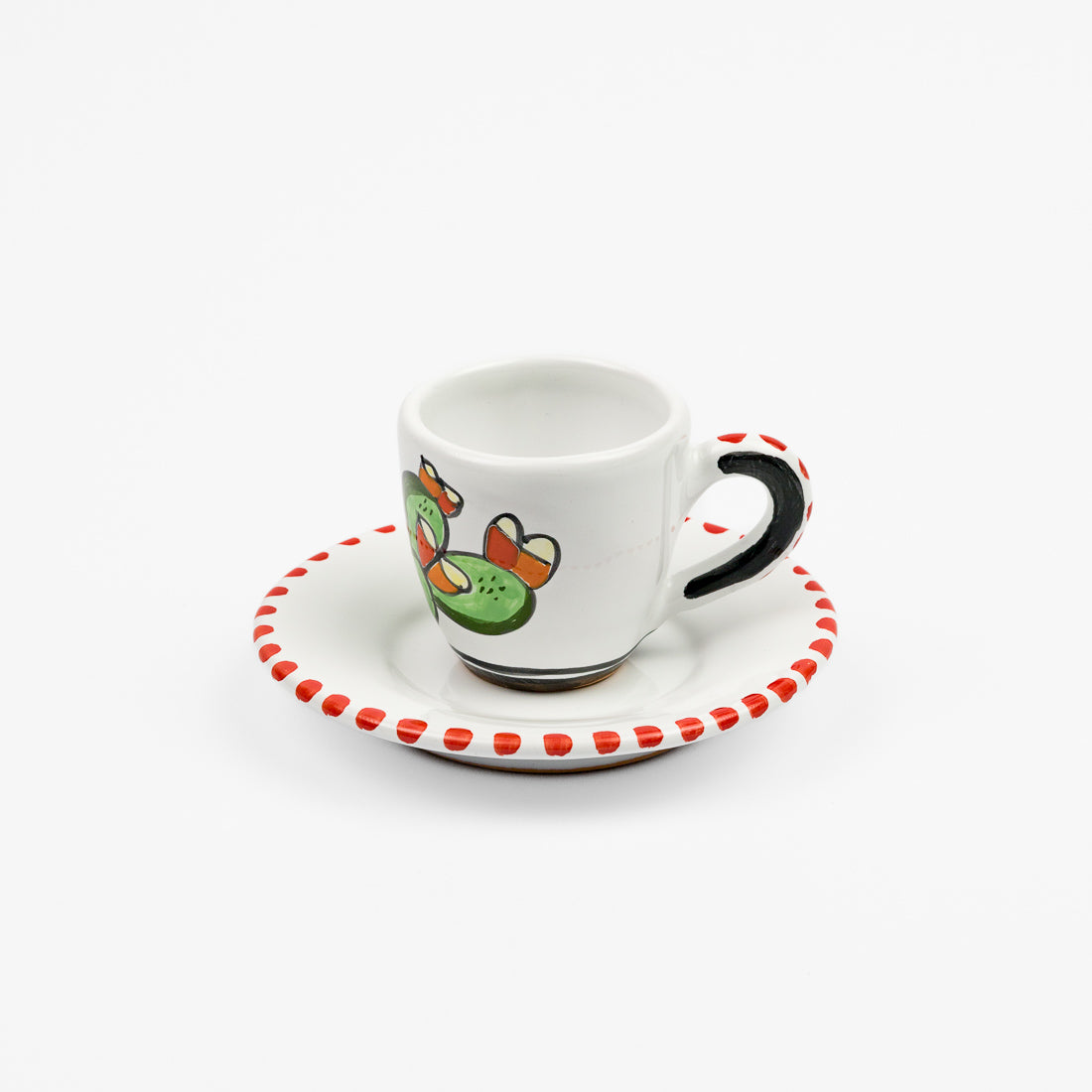 Ficus coffee cup and saucer
