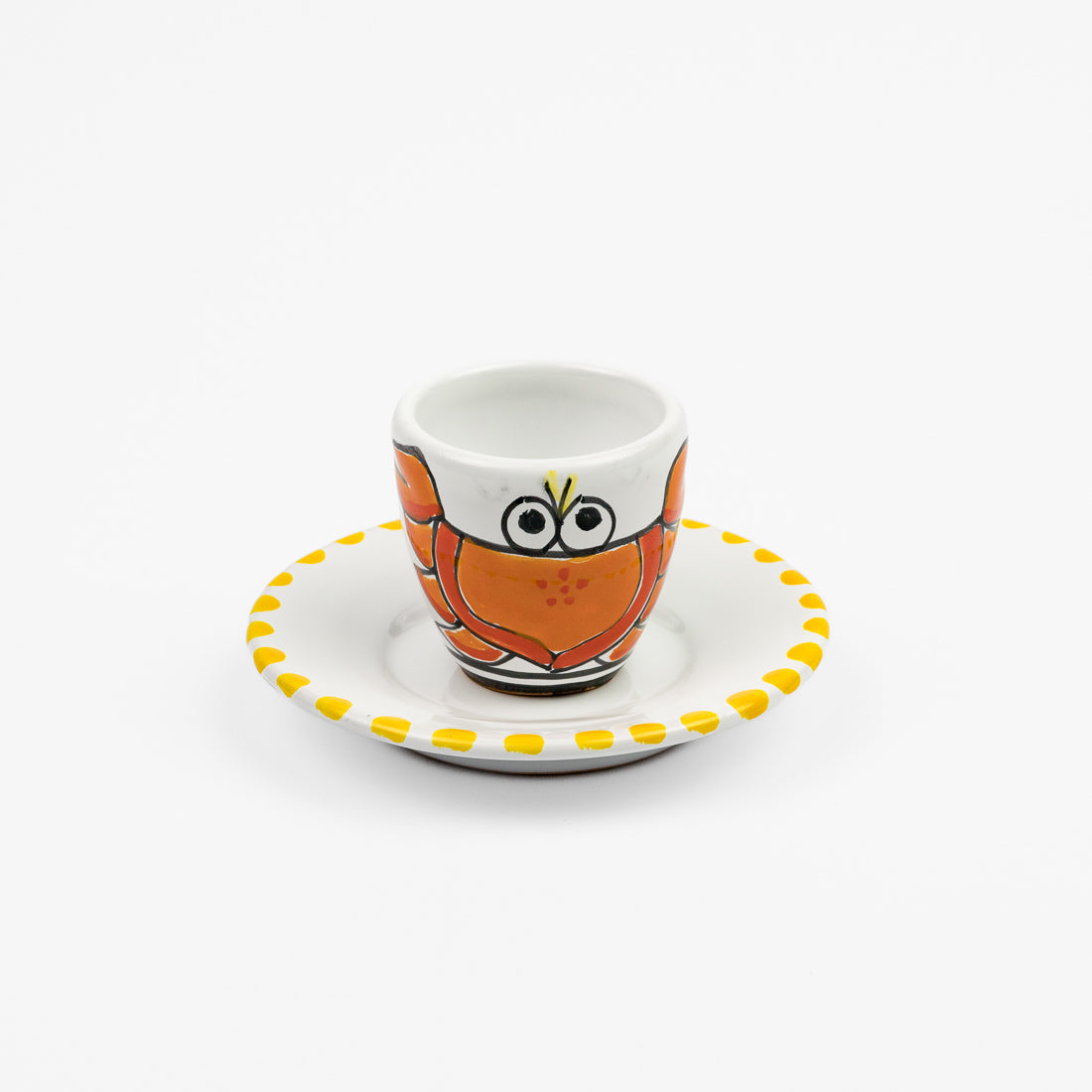 Crab Coffee Cup and Saucer