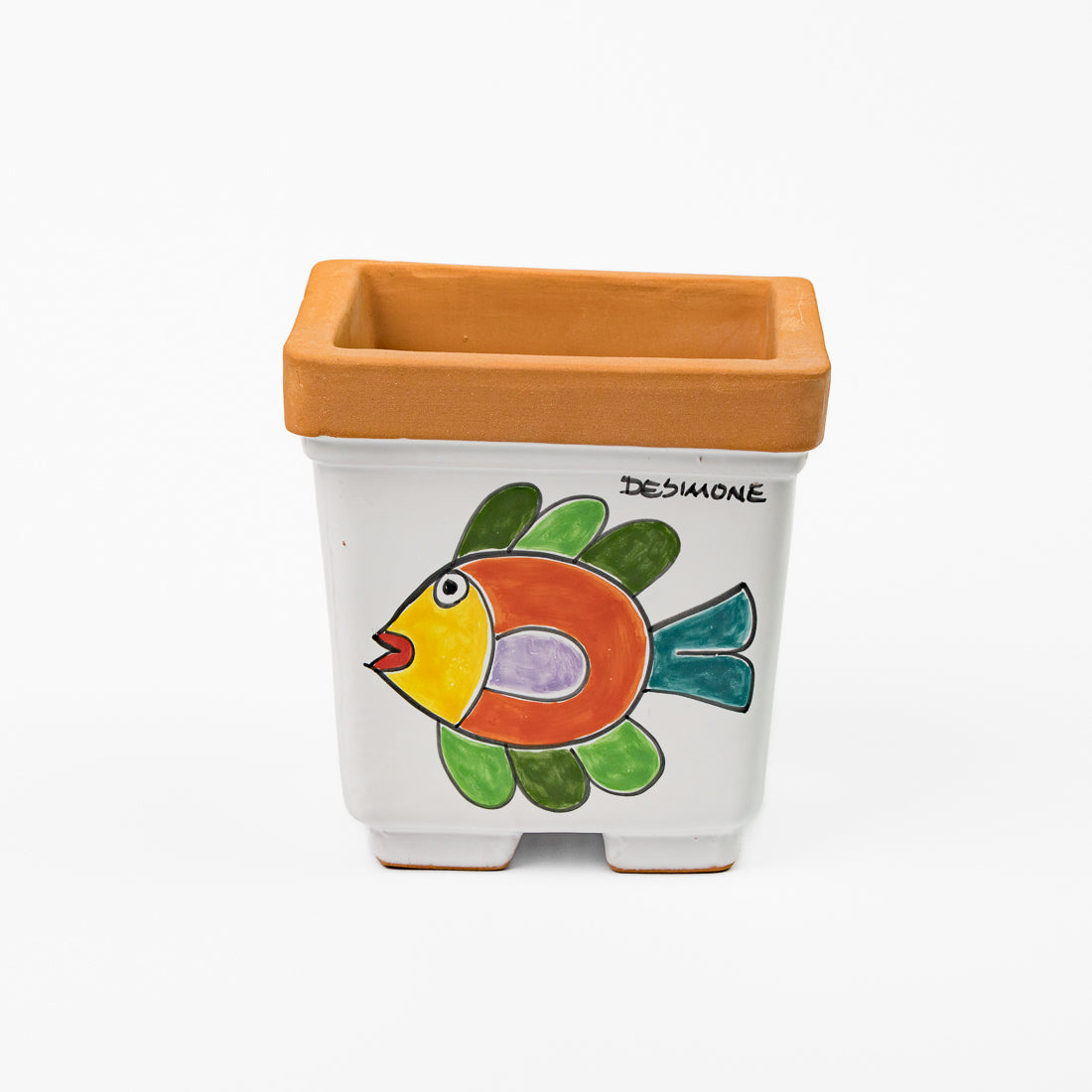 Square Fish Plant Pot