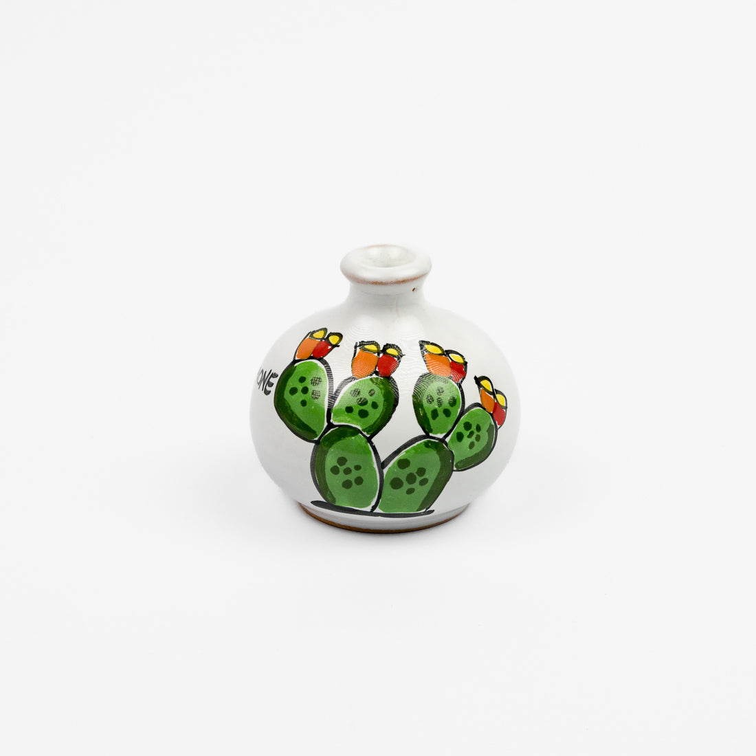 Round vase Prickly pears