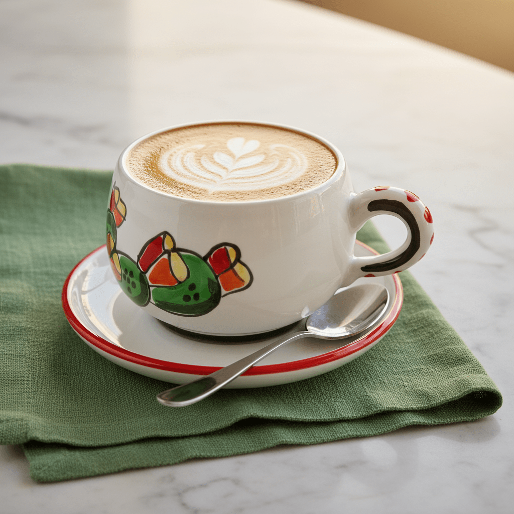 Tazza da Cappuccino con Piattino Ficus - Sua Maestà Sicilia