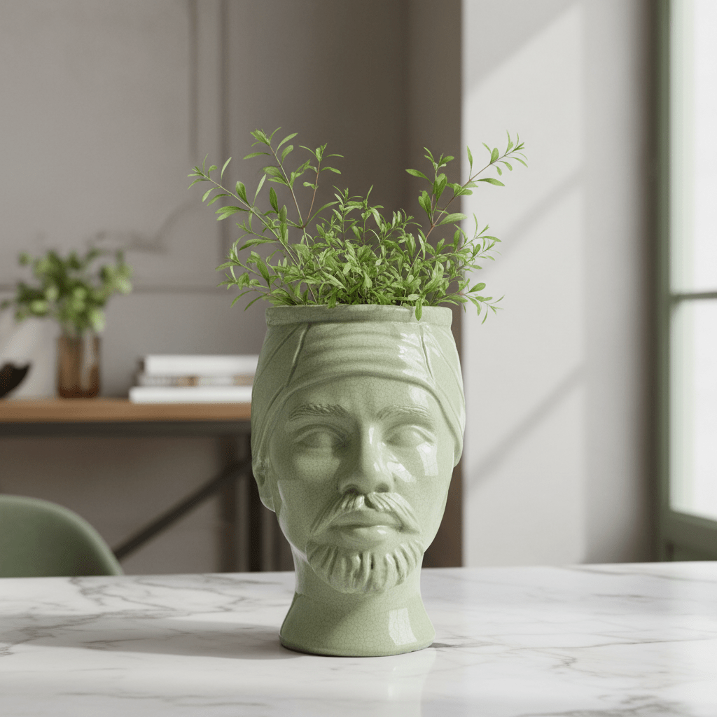 Testa di Moro Era Argilla Verde chiaro - Sua Maestà Sicilia