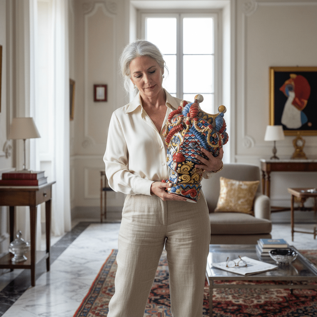 Testa di Moro Sicilyart Kore - Sua Maestà Sicilia