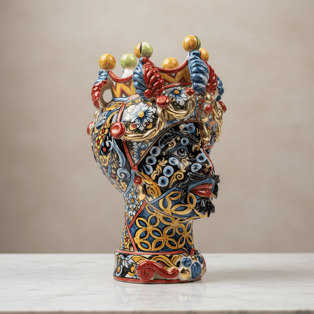 Testa di Moro Sicilyart Liberty - Sua Maestà Sicilia