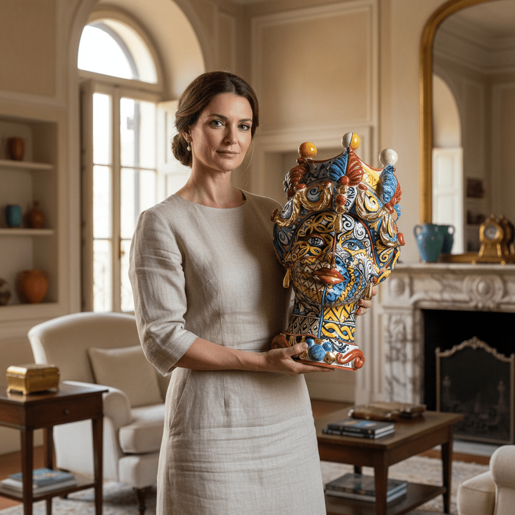 Testa di Moro Sicilyart Liberty - Sua Maestà Sicilia