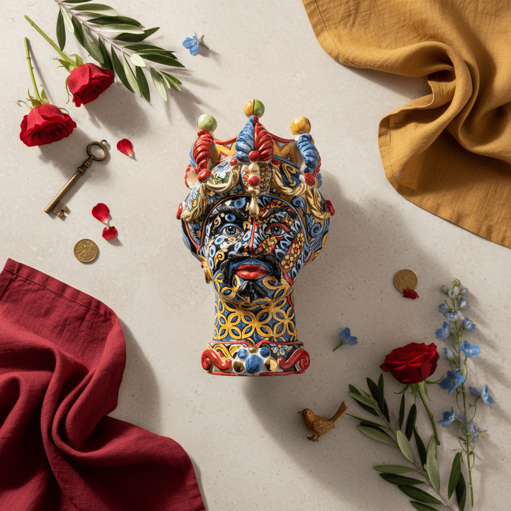 Testa di Moro Sicilyart Liberty - Sua Maestà Sicilia