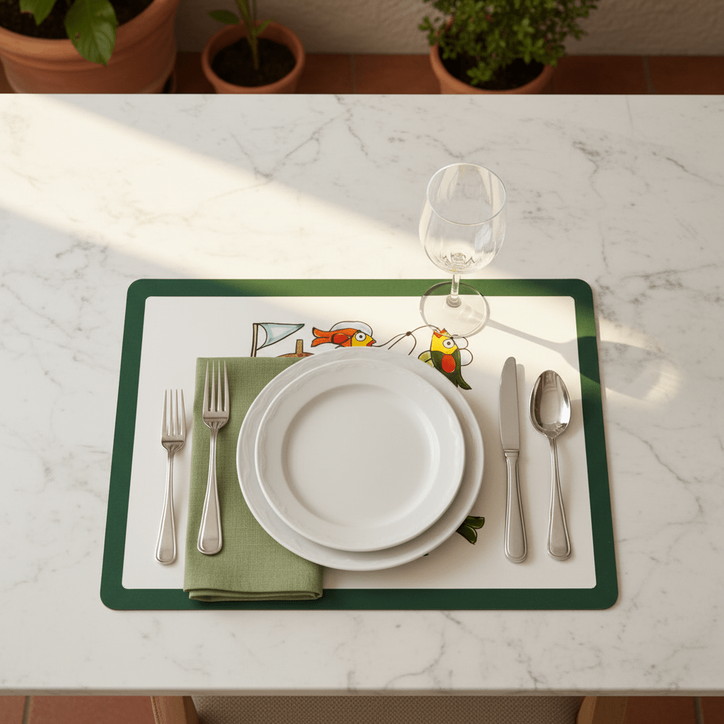 Tovaglietta Americana Pescatore - Sua Maestà Sicilia