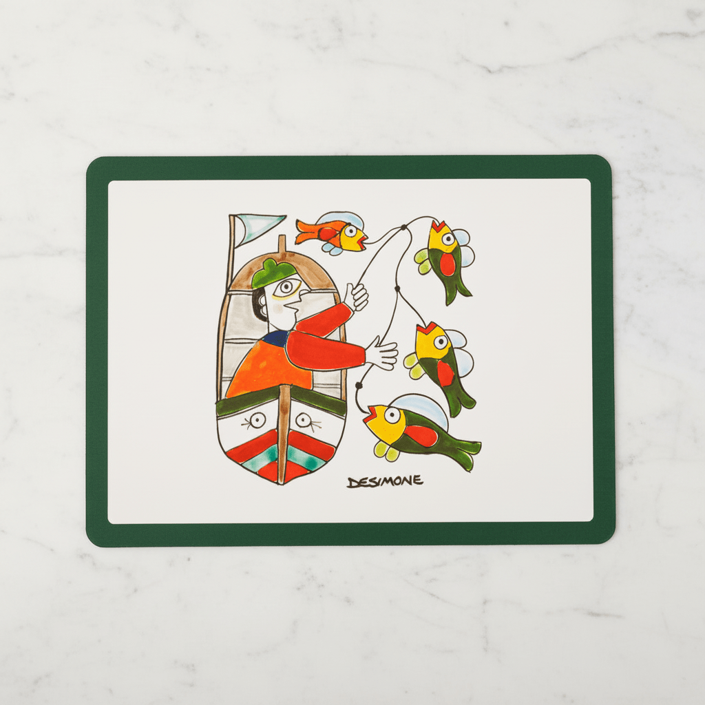 Tovaglietta Americana Pescatore - Sua Maestà Sicilia