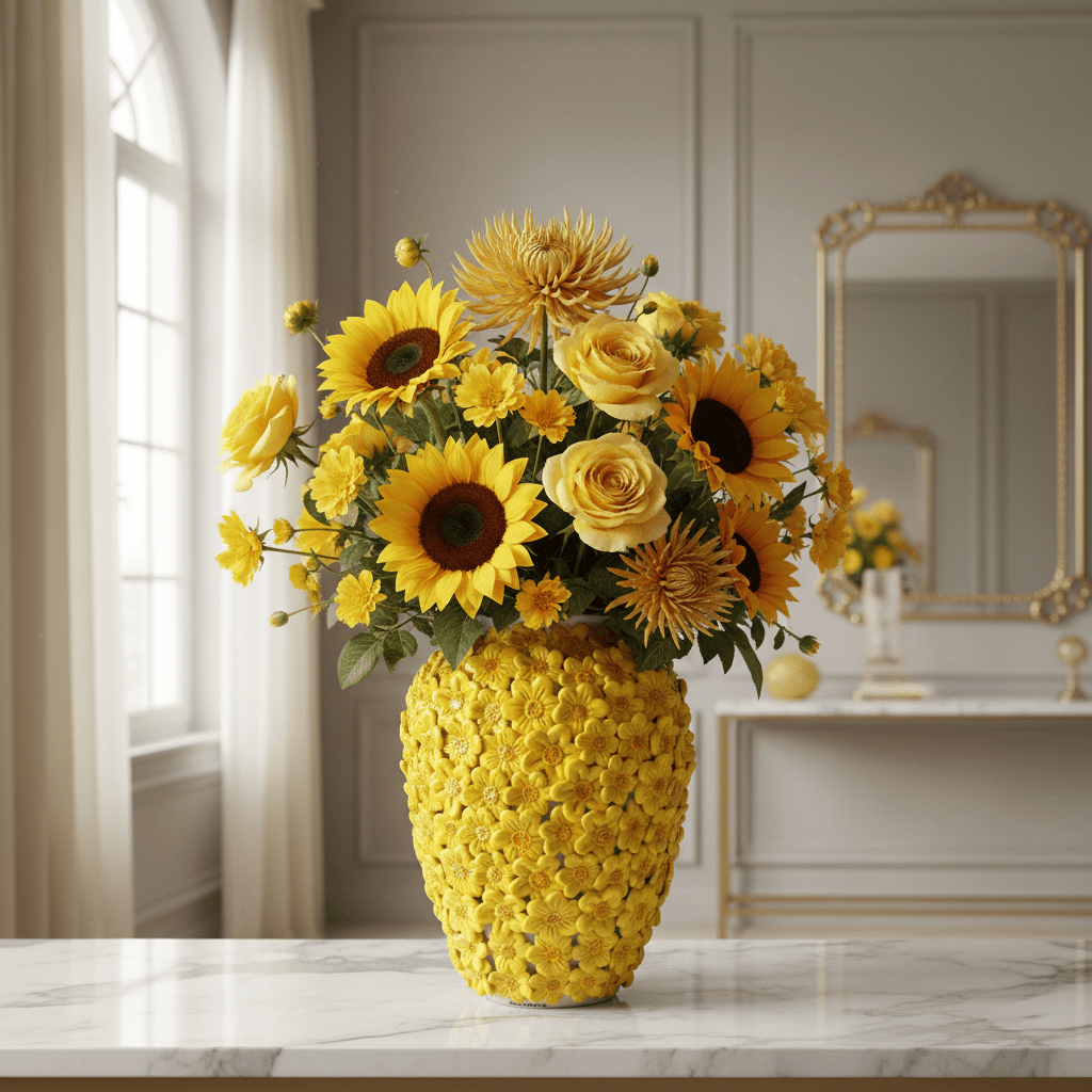 Vaso Margherite Gialle - Sua Maestà Sicilia