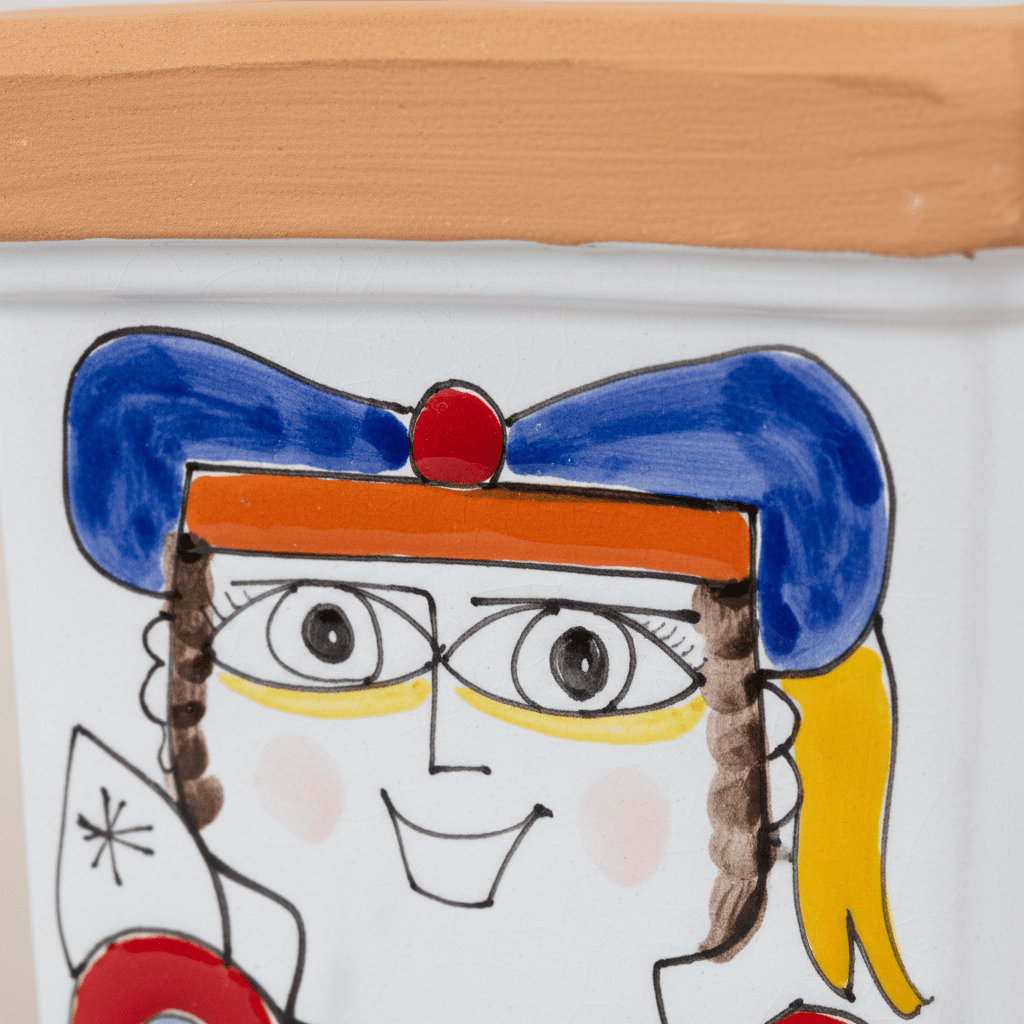 Vaso porta pianta quadrato Pesce - Sua Maestà Sicilia