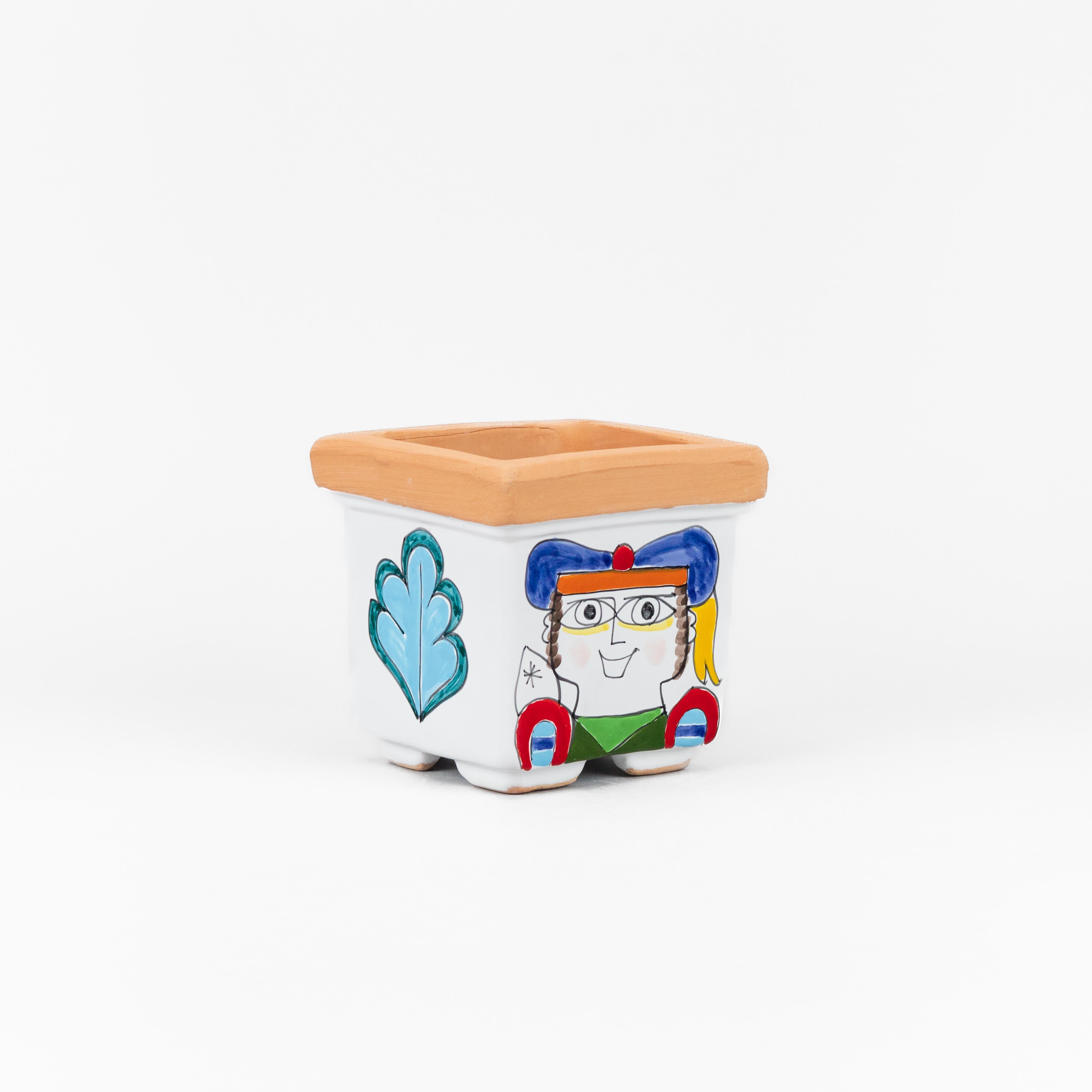 Cache-pot carré Poisson