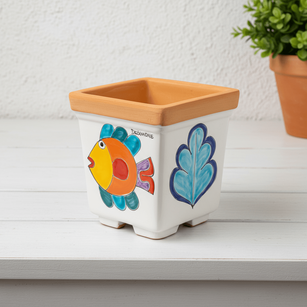 Vaso quadrato porta pianta Ficus - Sua Maestà Sicilia