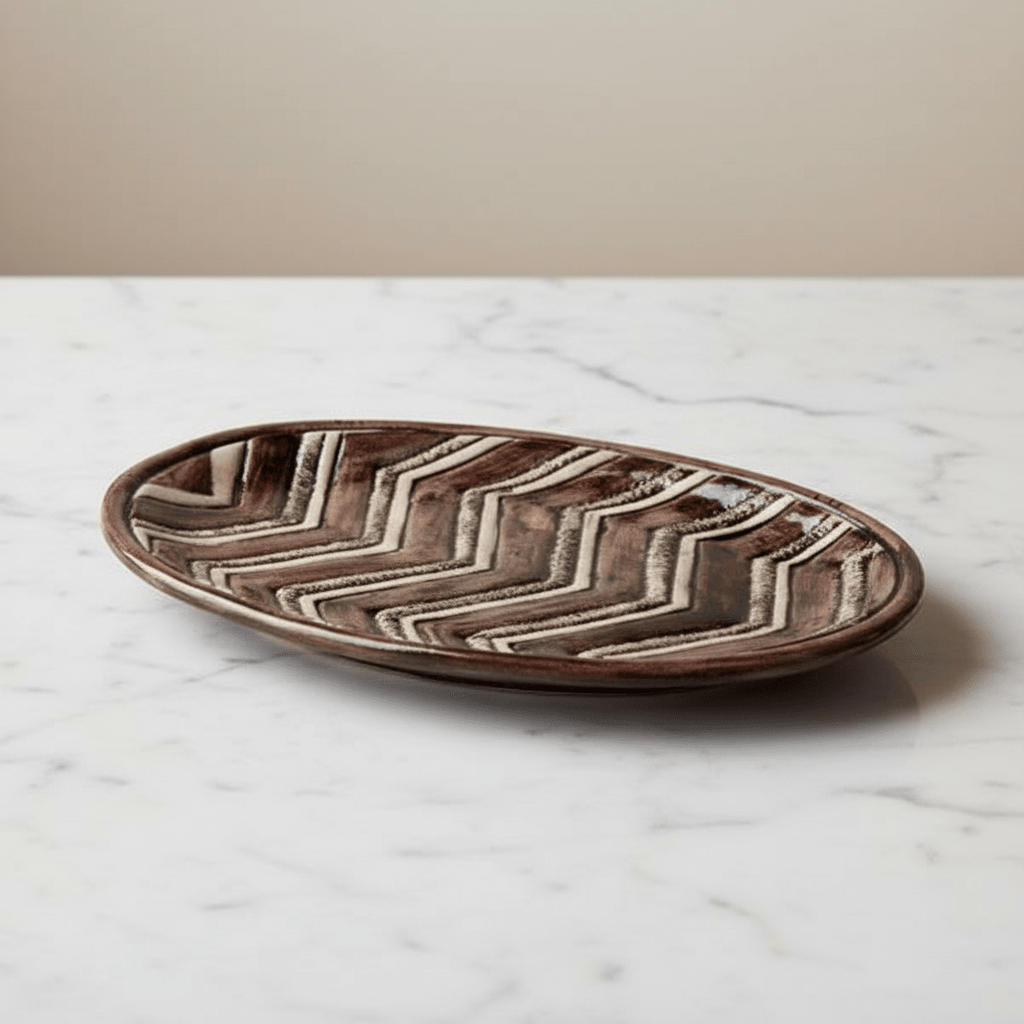 Vassoio ovale Sabbia - Sua Maestà Sicilia