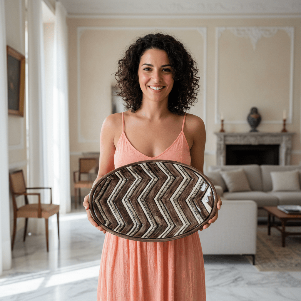 Vassoio ovale Sabbia - Sua Maestà Sicilia