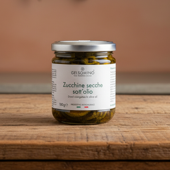 Courgettes séchées à l'huile